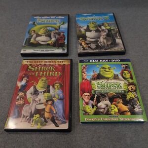 Shrek 1-4 Movie Collection DVD Blu-ray DreamWorks Animation 4-Film Set